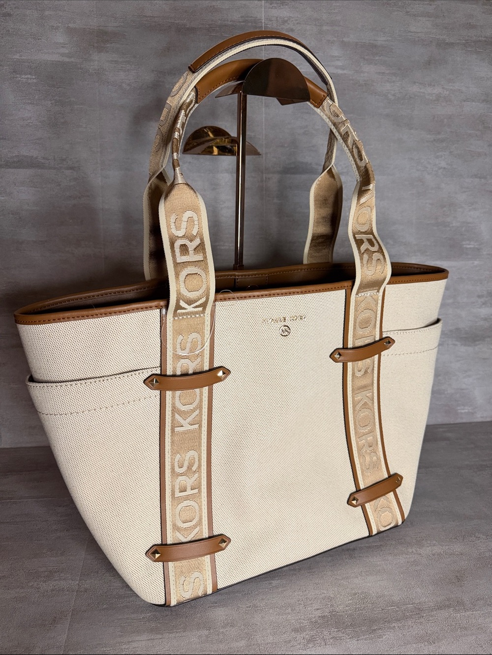 Michael Kors- "Maeve"- canvas tote- NWT